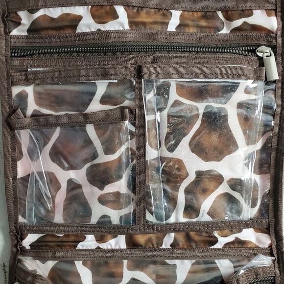 Pink Animal Print Hanging Toiletry Bag - Picture 7 of 8